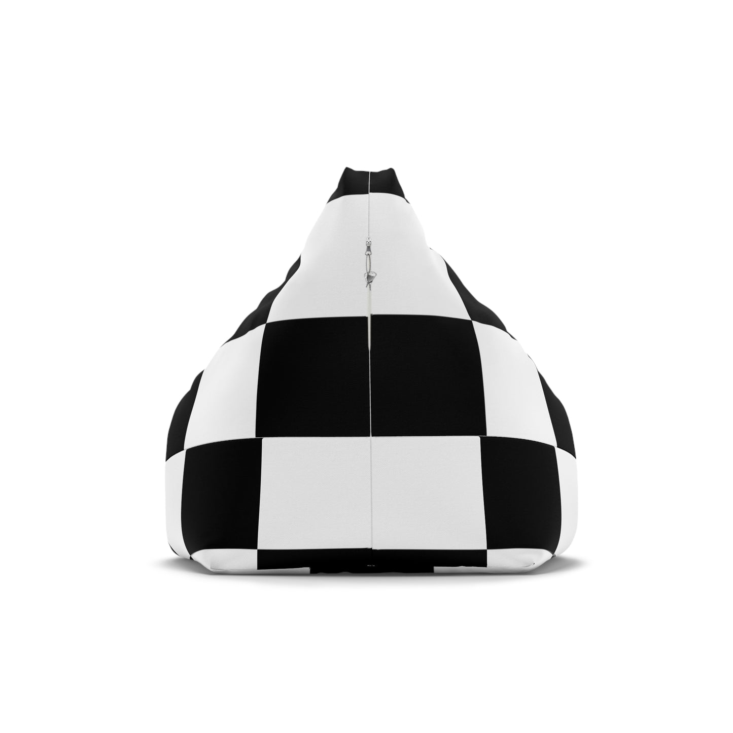 Chic Black & White Checkered Bean Bag Chair Cover – Cozy & Modern Seating