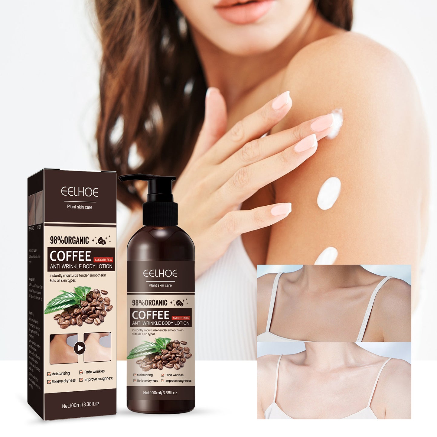 Coffee Anti-Wrinkle Body Lotion Refreshing, Delicate, Brightening And Repairing Dry Skin Body Lotion - -