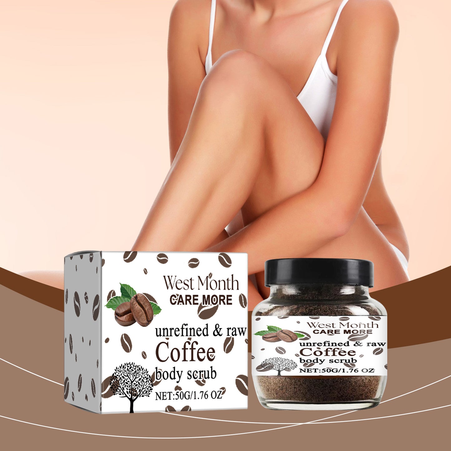 Coffee Body Scrub Gently Cleanses Skin, Exfoliates, Moisturizes And Refreshes Skin - -