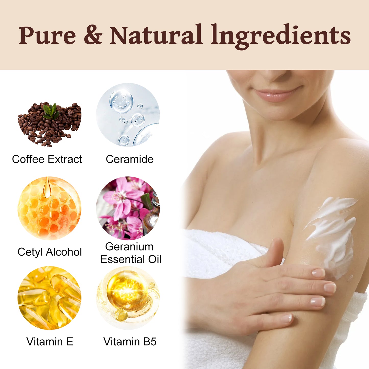 Coffee Anti-Wrinkle Body Lotion Refreshing, Delicate, Brightening And Repairing Dry Skin Body Lotion - -