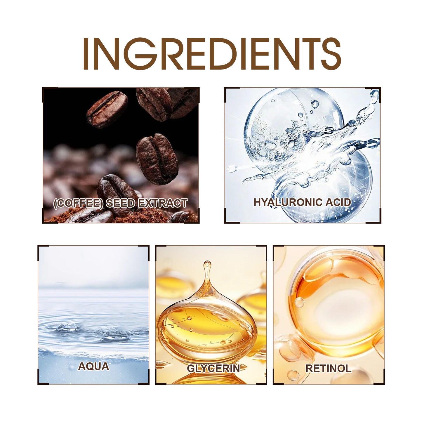 Retinol Coffee Anti Wrinkle Face Cream, Repair Damaged Skin Reduce The Wrinkle Defects Soft Cream - -
