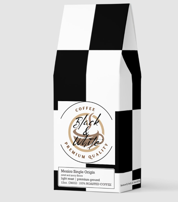 Black And White Coffe Mexico Single Origin