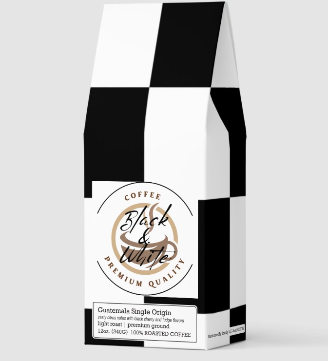 Guatemala Single Origin Black And White Coffee