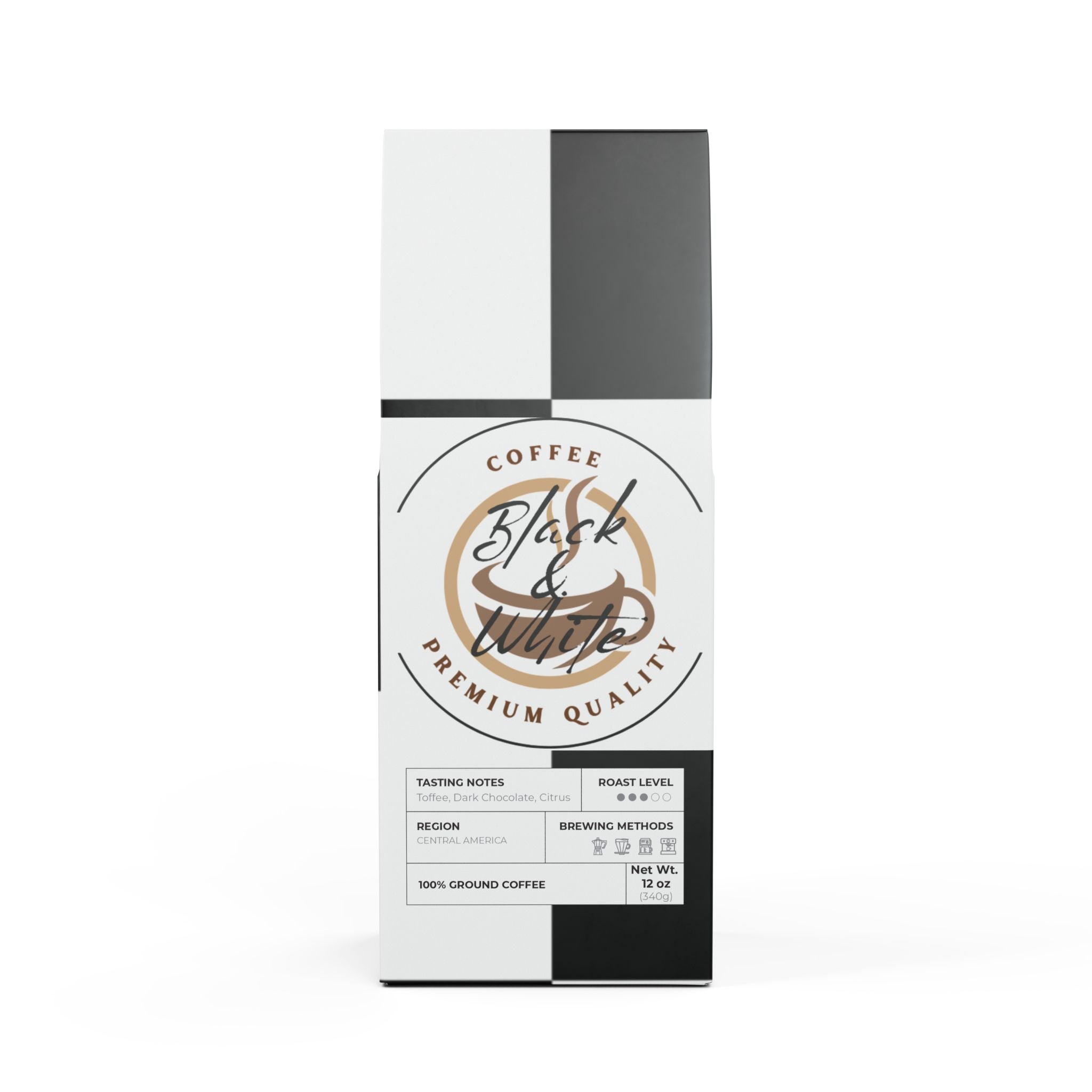 Black & White Rock Creek Coffee Blend (Medium Roast) - Food & Beverages -
