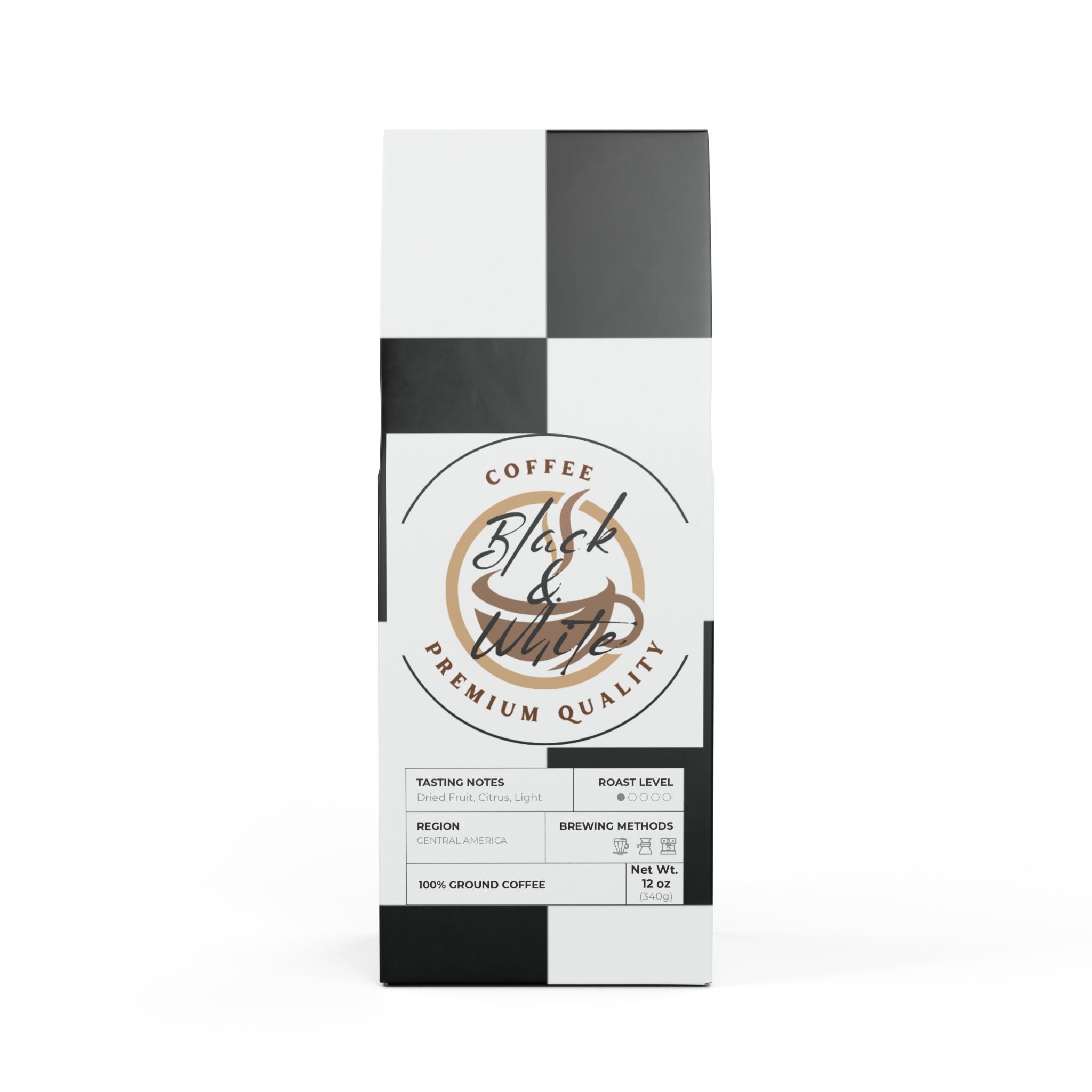 High Lakes Coffee Blend (Light Roast) Black & White - Food & Beverages -