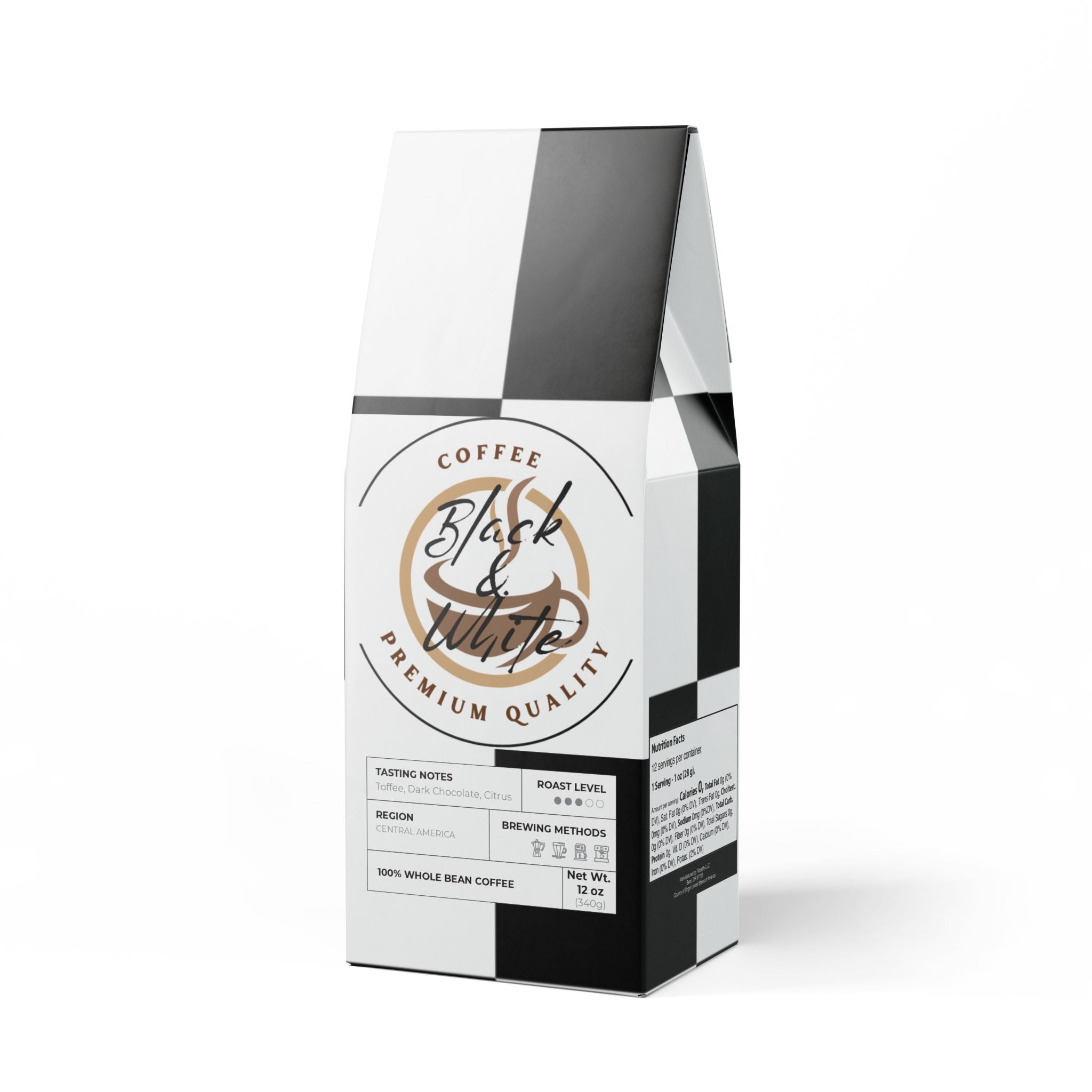 Black & White Rock Creek Coffee Blend (Medium Roast) - Food & Beverages -