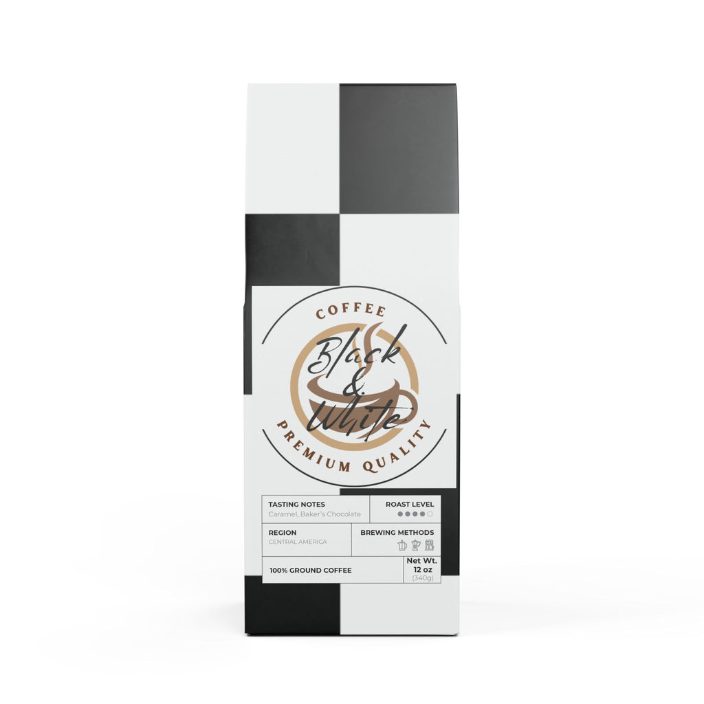 Flathead Valley Coffee Blend (Medium-Dark Roast) Black & White
