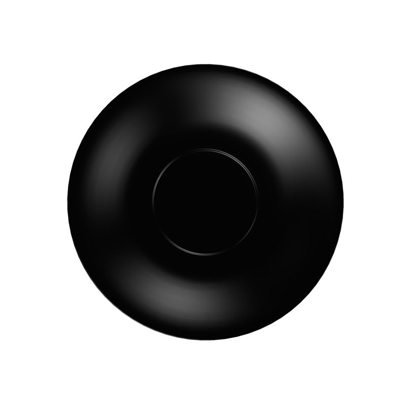 Black Cup and Saucer Set | Modern Minimalist Drinkware