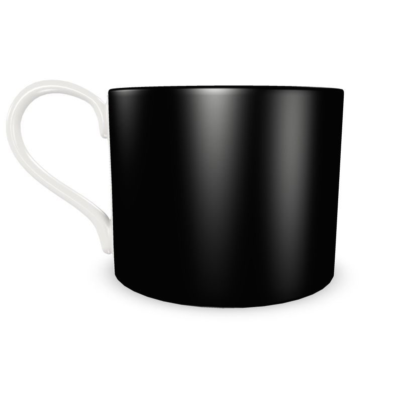 Black Cup and Saucer Set | Modern Minimalist Drinkware