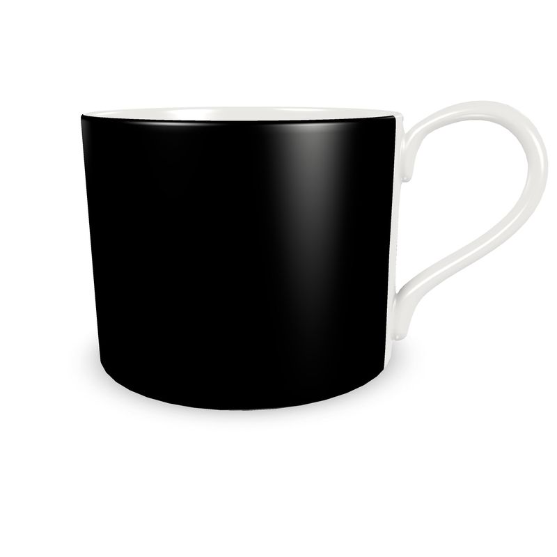 Black Cup and Saucer Set | Modern Minimalist Drinkware