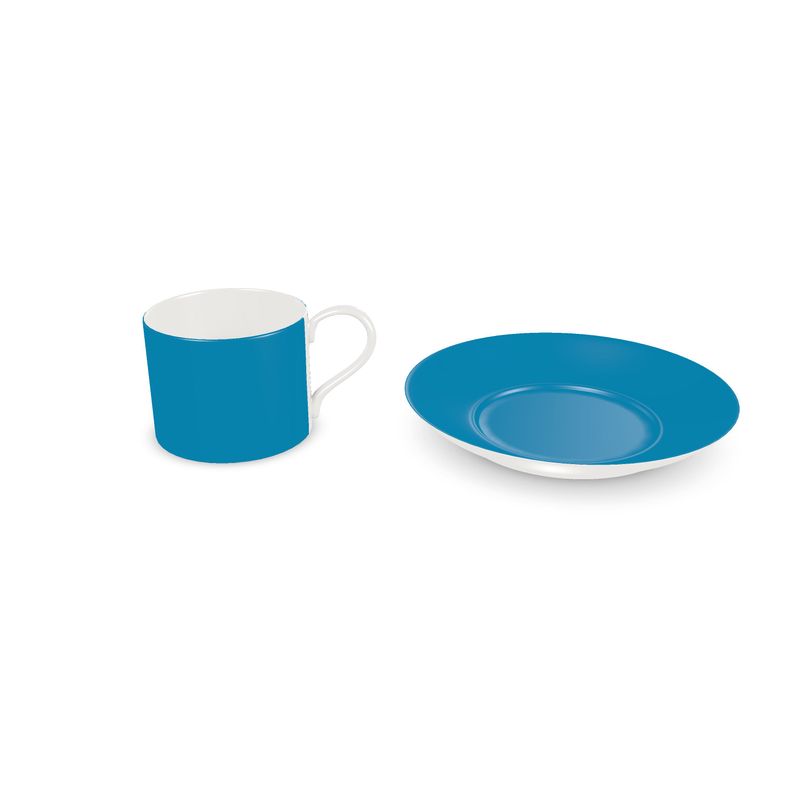Cup and Saucer Blue