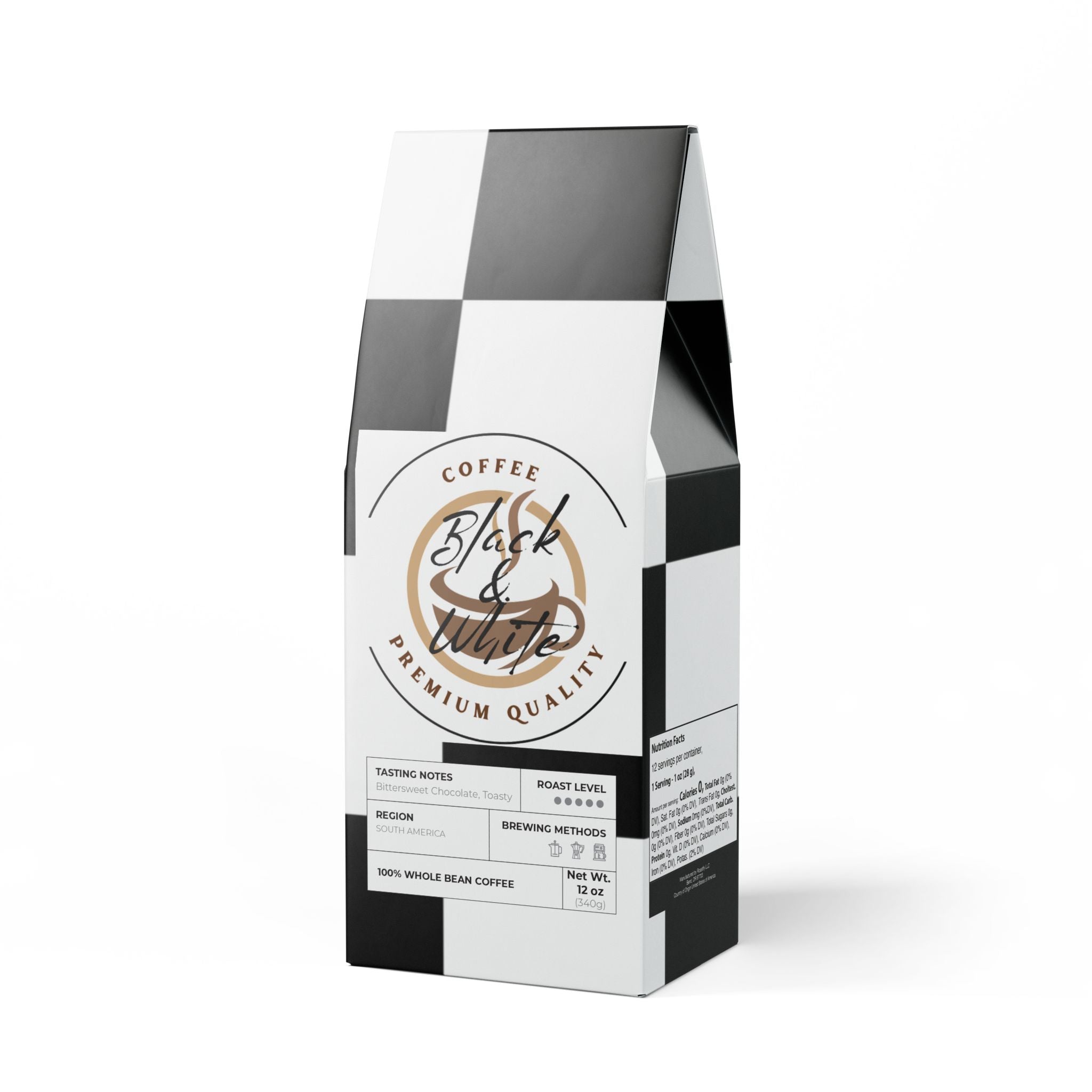 Black & White Dark French Roast Coffee | Bold & Rich Flavor - Food & Beverages -