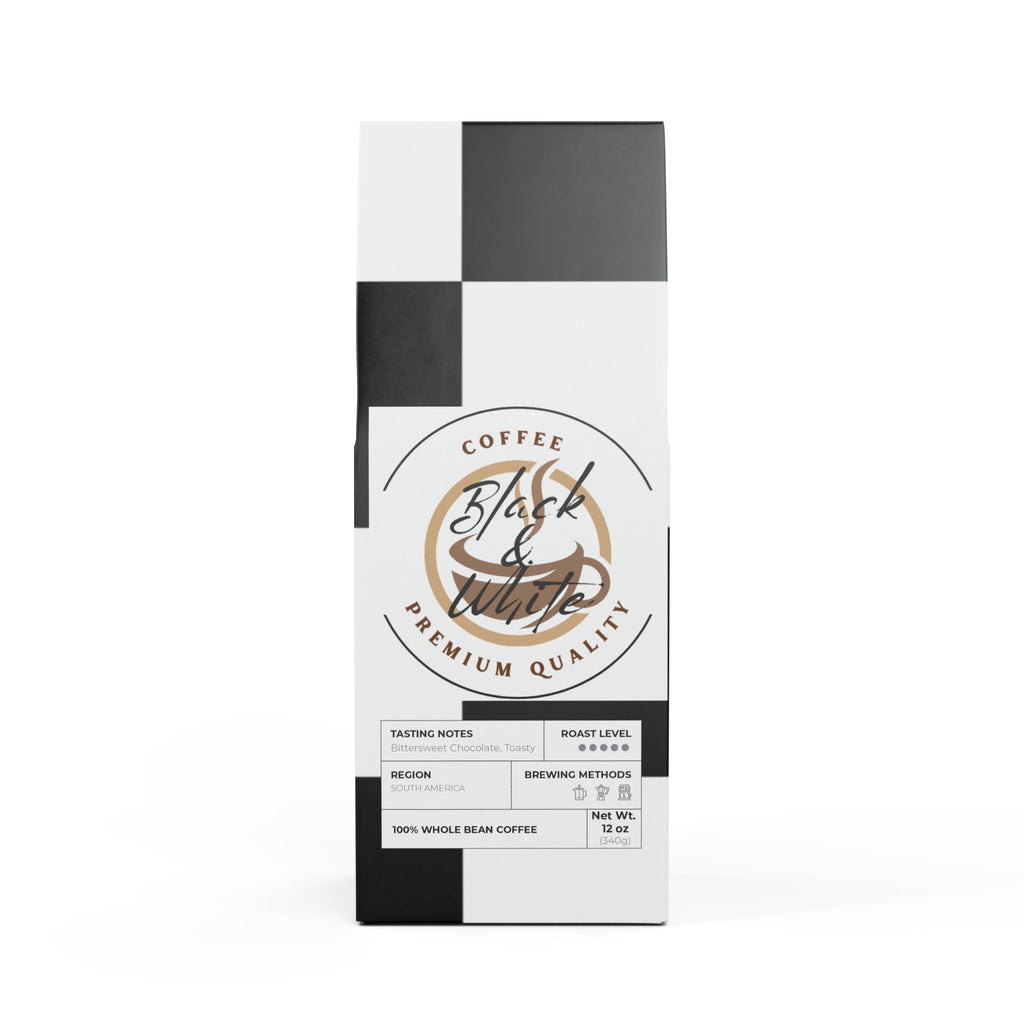 Black & White Dark French Roast Coffee | Bold & Rich Flavor - Food & Beverages -