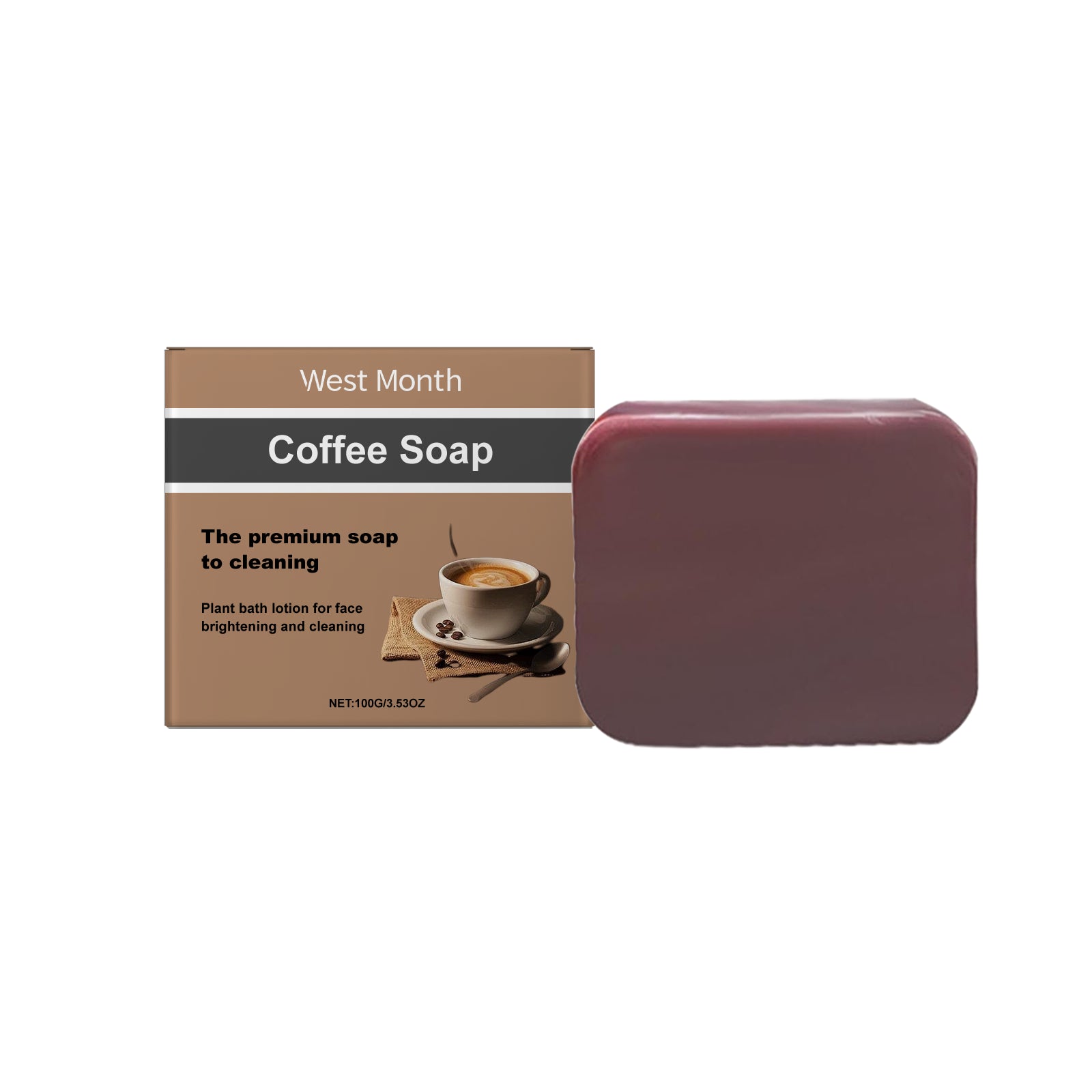 Coffee Cleansing Soap, Coffee Essence Gently Cleans, Nourishes, Moisturizes And Brightens The Skin -  -