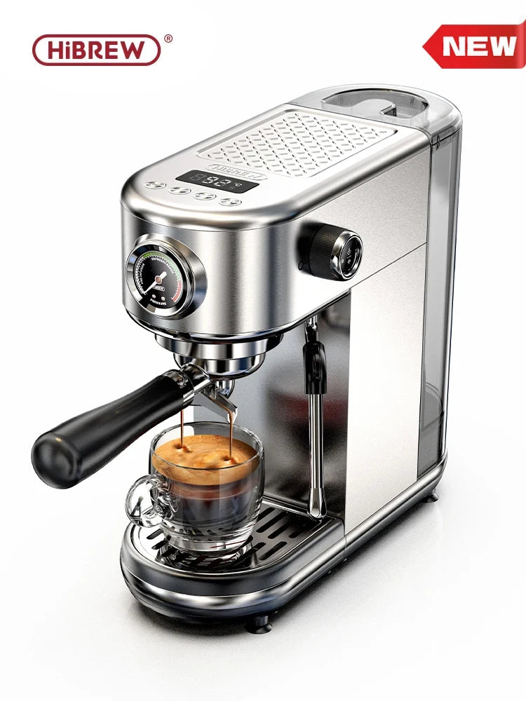 HiBREW 20Bar Semi Automatic Espresso Coffee Machine Temperature Adjustable Cold/Hot Super Slim Coffee Maker Cappuccino H10B -  -