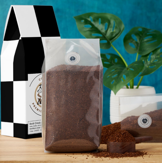 Black and White Coffee Rock Creek Blend