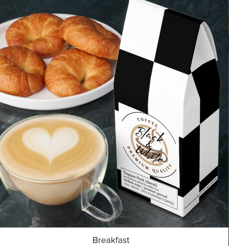 Trapper Peak (Decaf) Black And White Coffee -  -