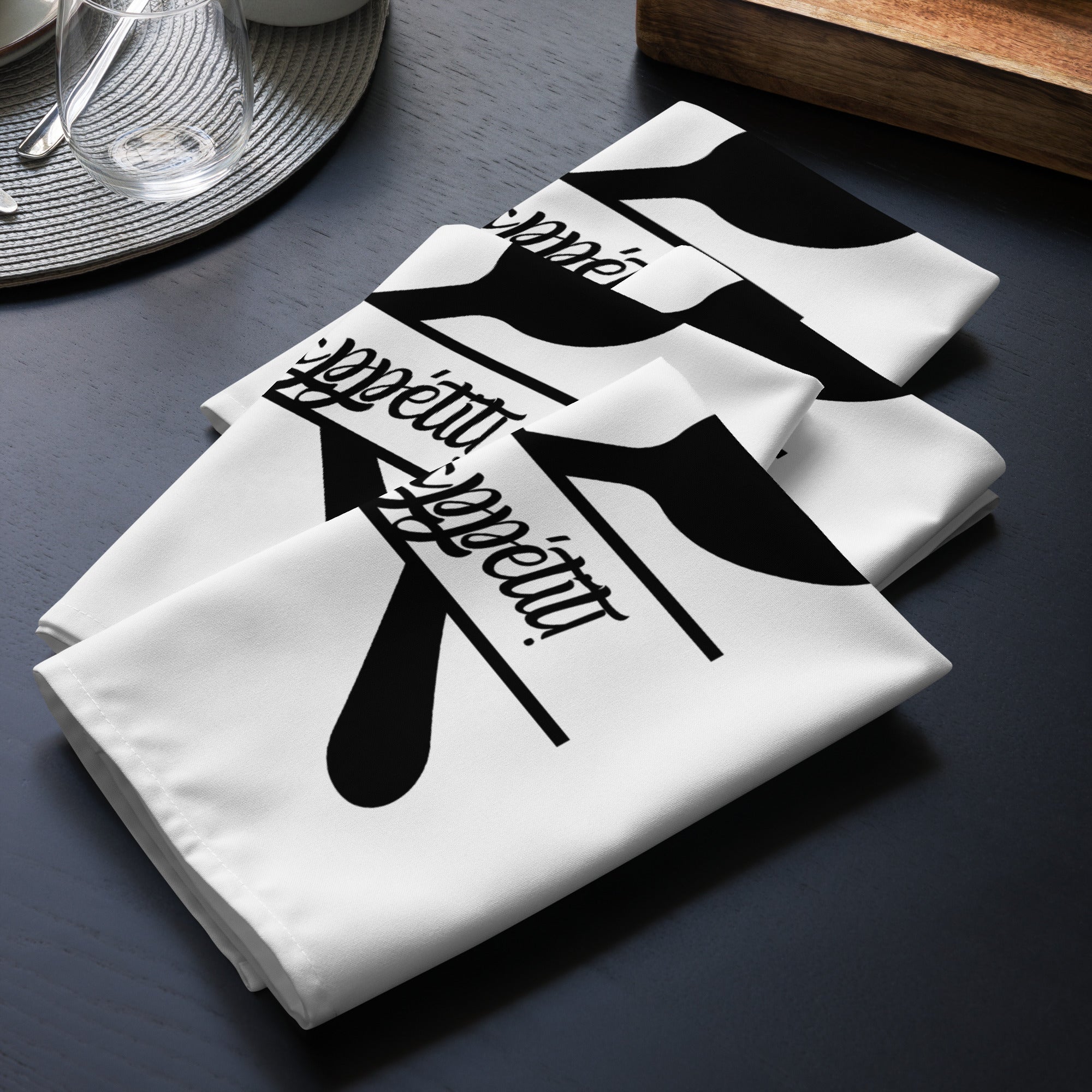 Home is Where the Kitchen Is Cloth Napkins, Kitchen Decor, Personalized Napkins, Dining Table Accessories, Housewarming Gift -  -